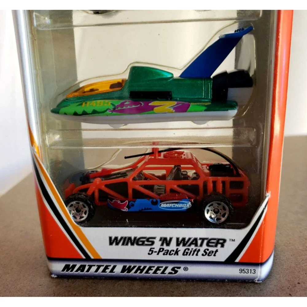 2000 Matchbox WINGS 'N WATER 5-PACK GIFT SET Collector #95315 1:64 VW Panel Bug